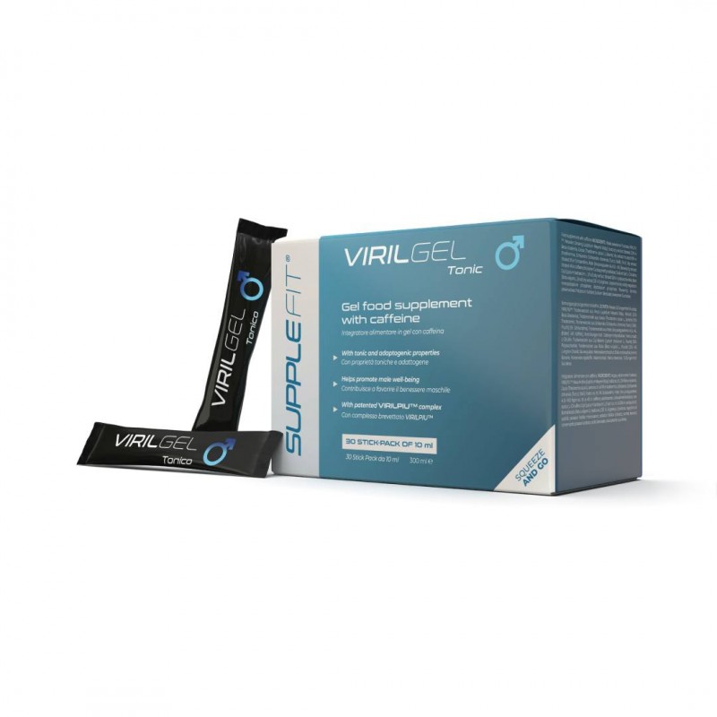 VIRILGEL - Complément alimentaire tonique en gel avec caféine 30 x 10 ml