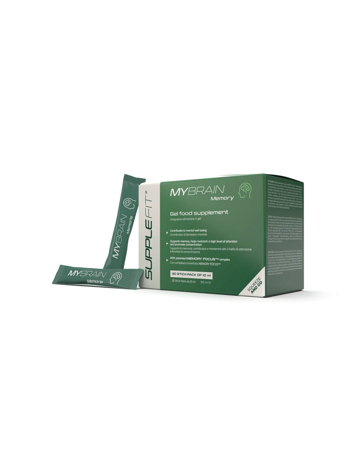 MYBRAIN - Complément alimentaire mémoire en gel 30 x 10 ml