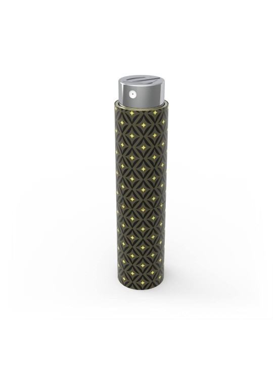 Etui parfum de poche Olfazeta Monogram vert et jaune