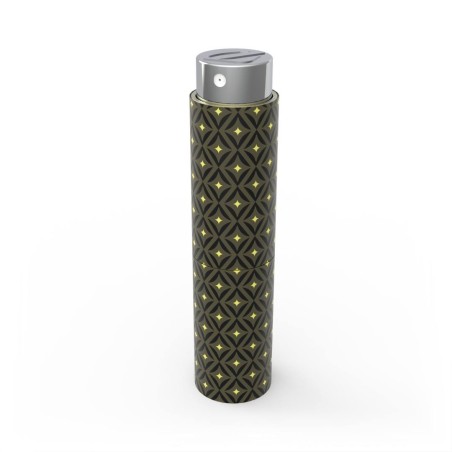 Etui parfum de poche Olfazeta Monogram vert et jaune