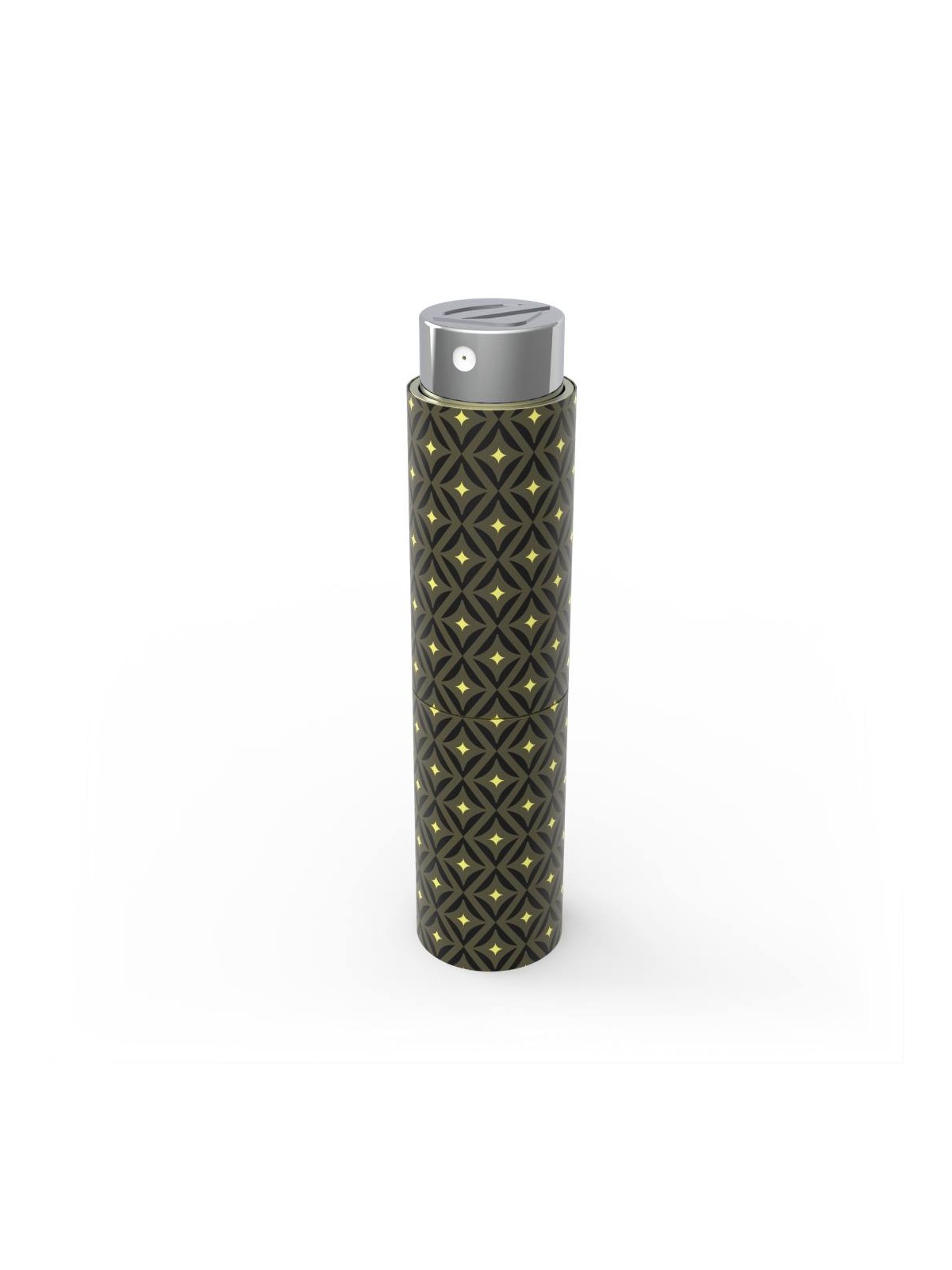 Etui parfum de poche Olfazeta Monogram vert et jaune