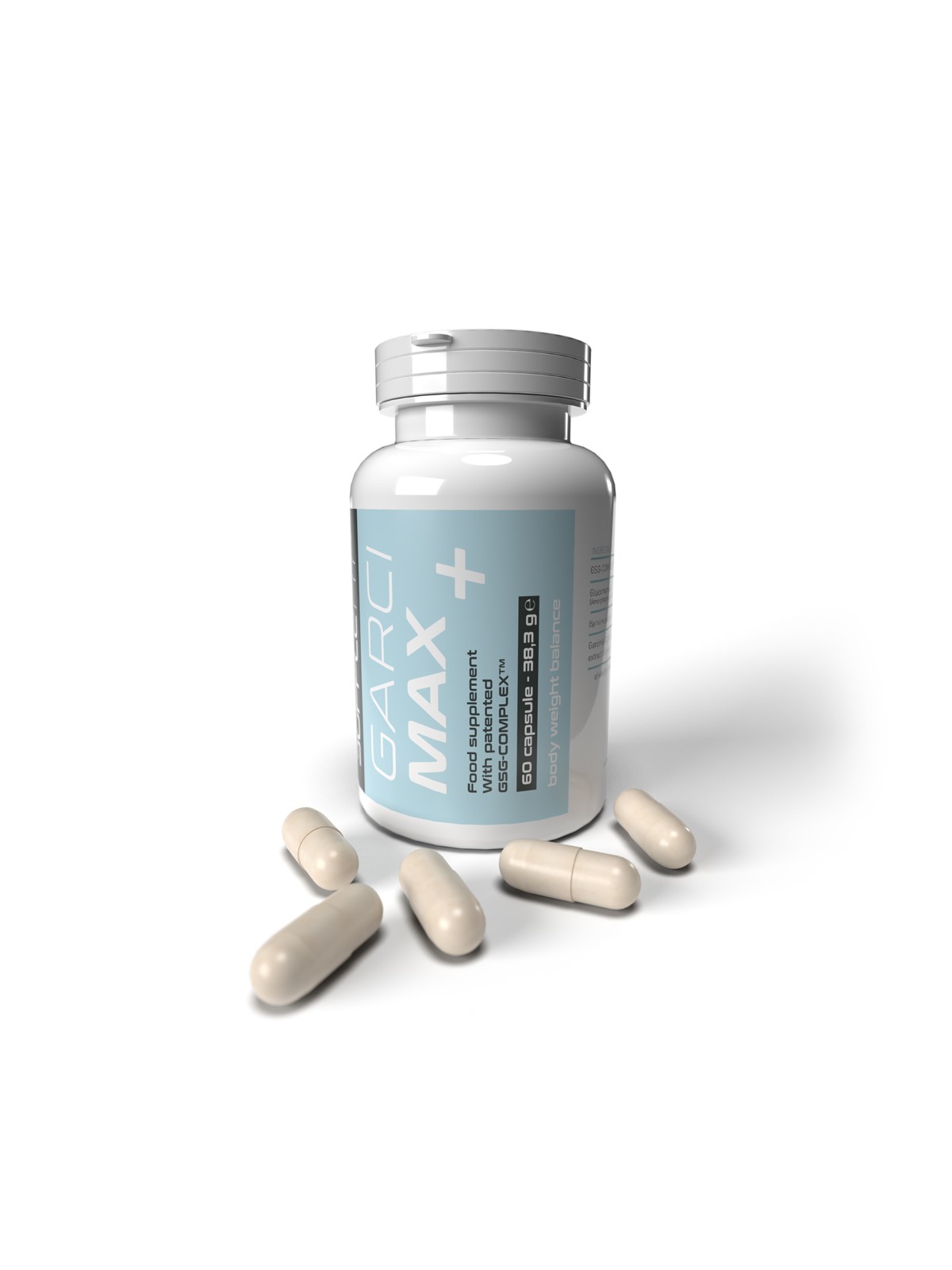 GARCI MAX Plus - Complément alimentaire en gélules 60 x 38,3 g