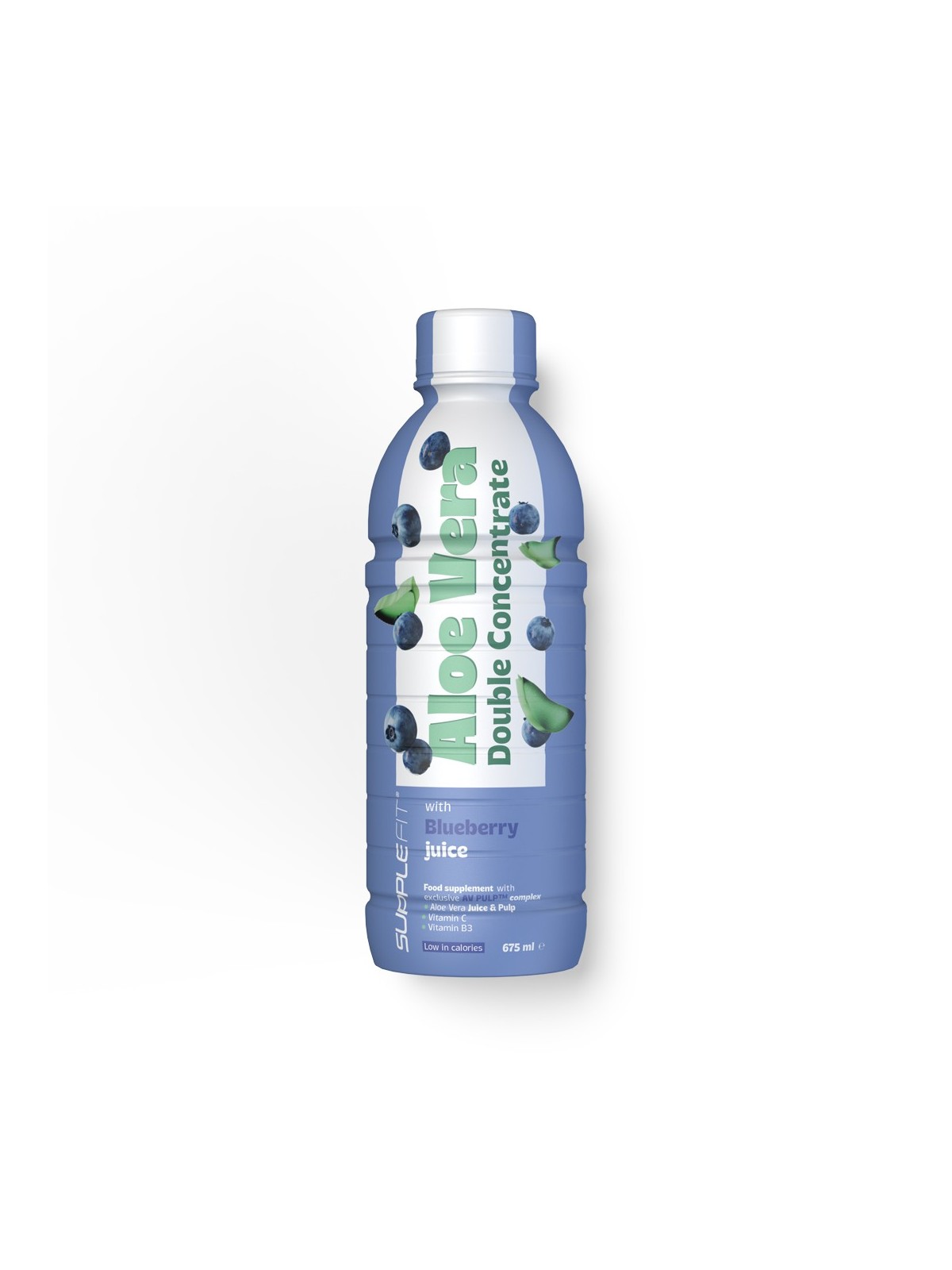Jus et pulpe d'Aloe Vera doublement concentrée et myrtille 675 ml