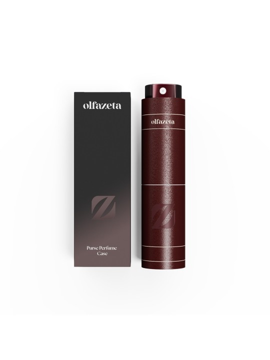 Purse perfume case Olfazeta Timeless burgundy
